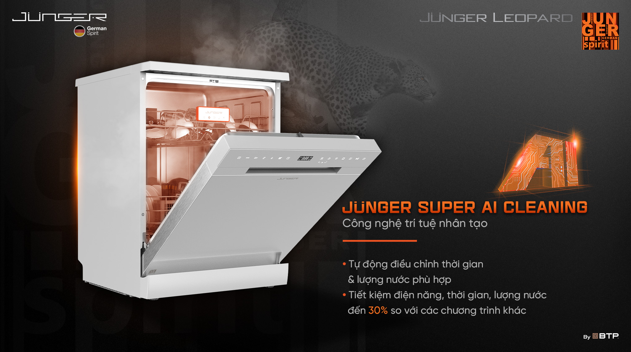 Máy rửa bát Junger DWJ-140