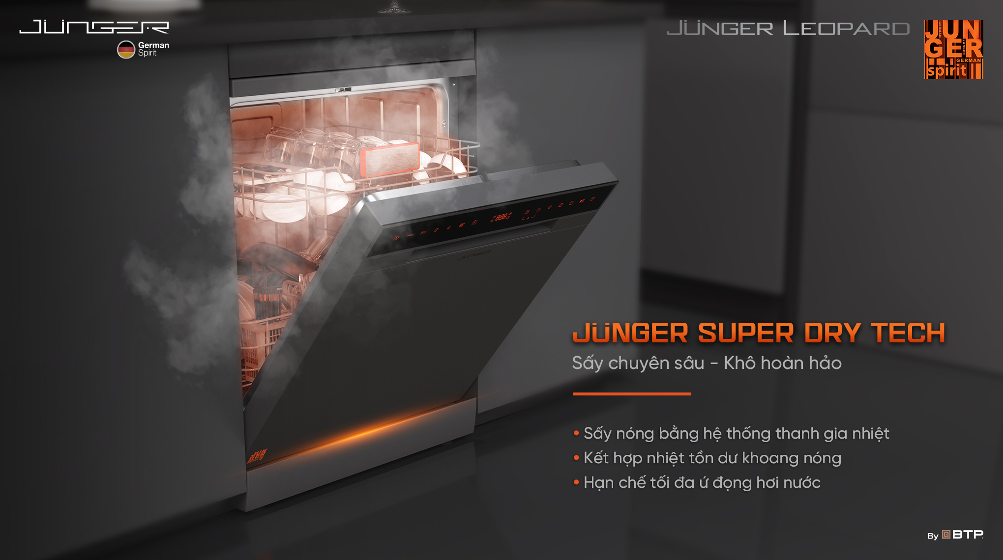 Công nghệ sấy nóng Junger Super Dry Tech