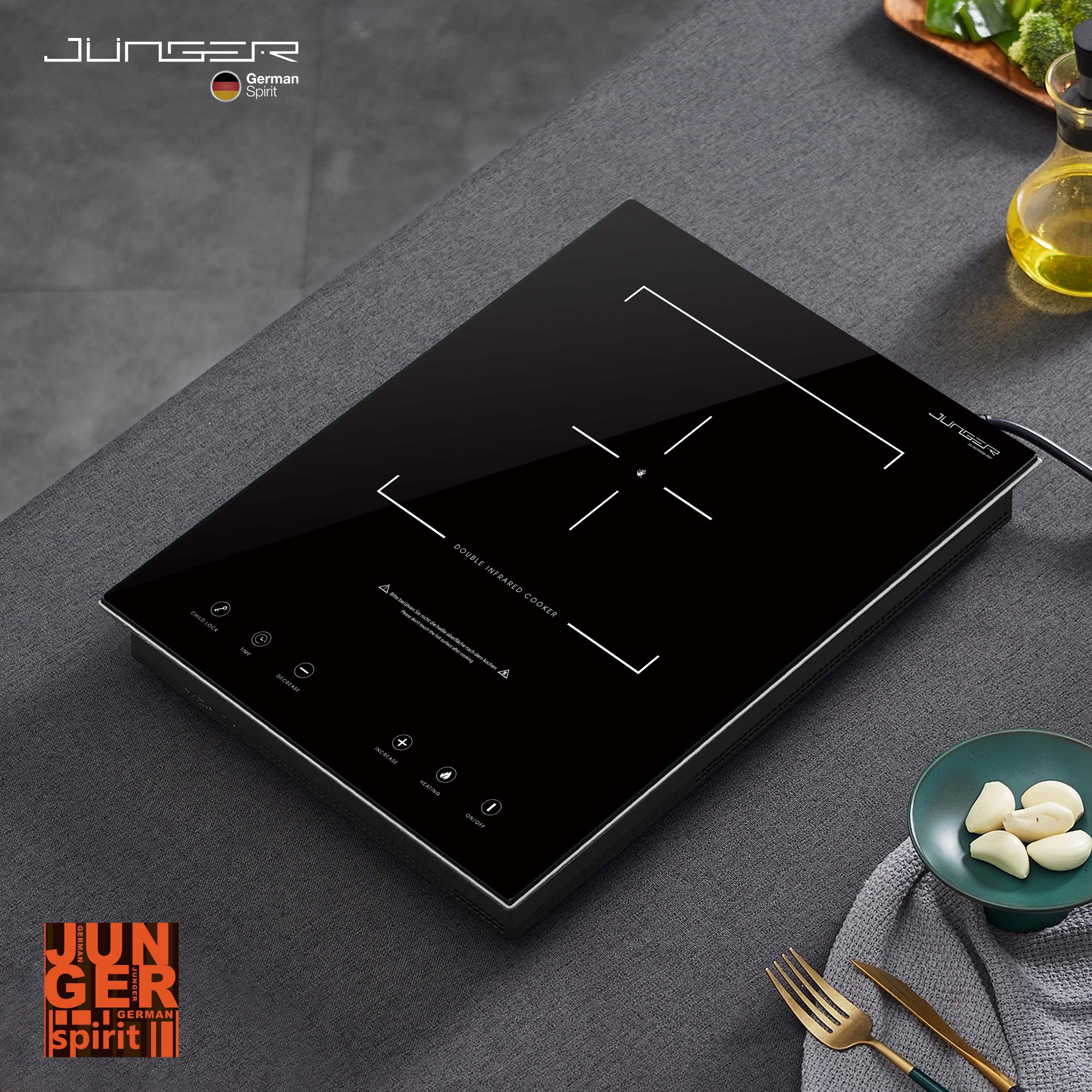 Bếp hồng ngoại đơn Junger MT-92 sở hữu thiết kế hiện đại chuẩn đẳng cấp Đức nâng tầm không gian sống.