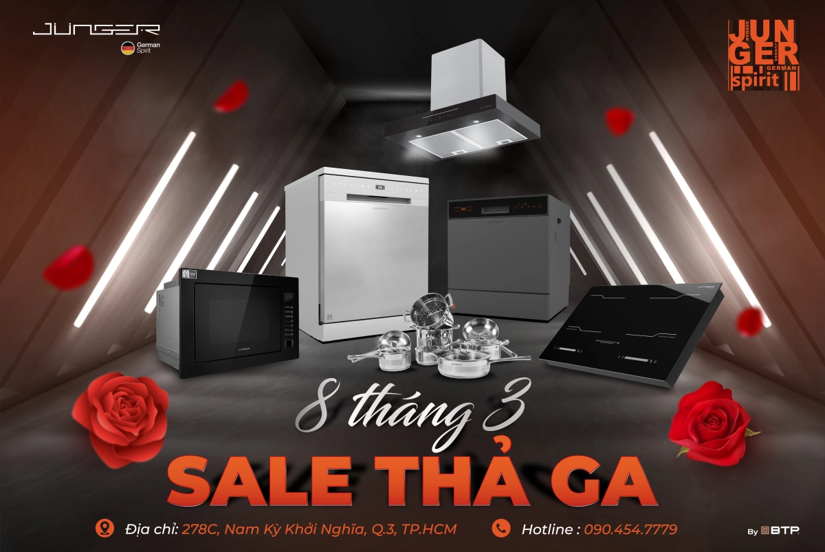 Khuyến mãi mừng 08/03 - Ưu đãi bao la, Nâng tầm căn bếp!
