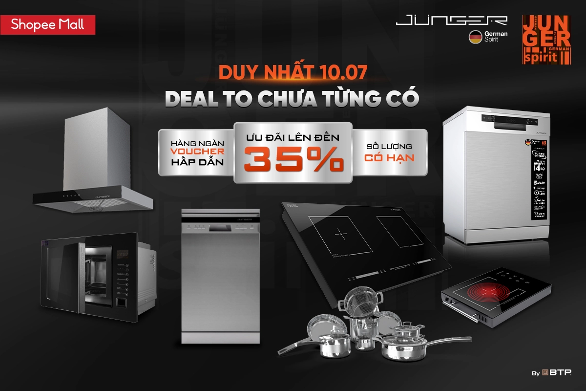 Gia Dụng Junger Sale Lớn 10/07 Trên Shopee Mall