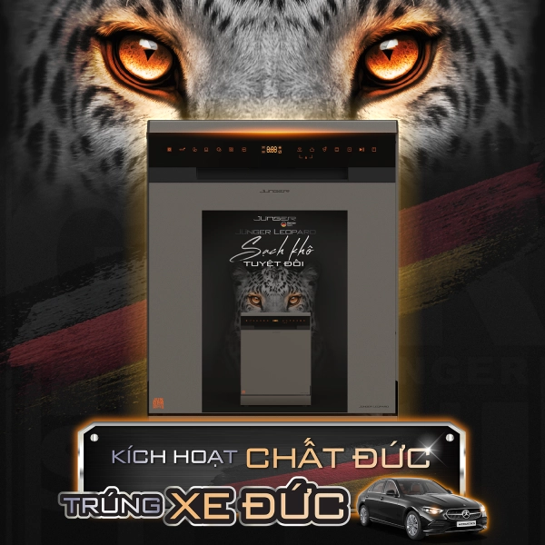 Máy rửa bát Junger Leopard DWJ-163-MS