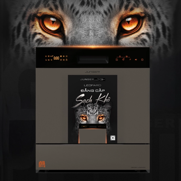 Máy rửa bát Junger JG Leopard DWJ-133-MS