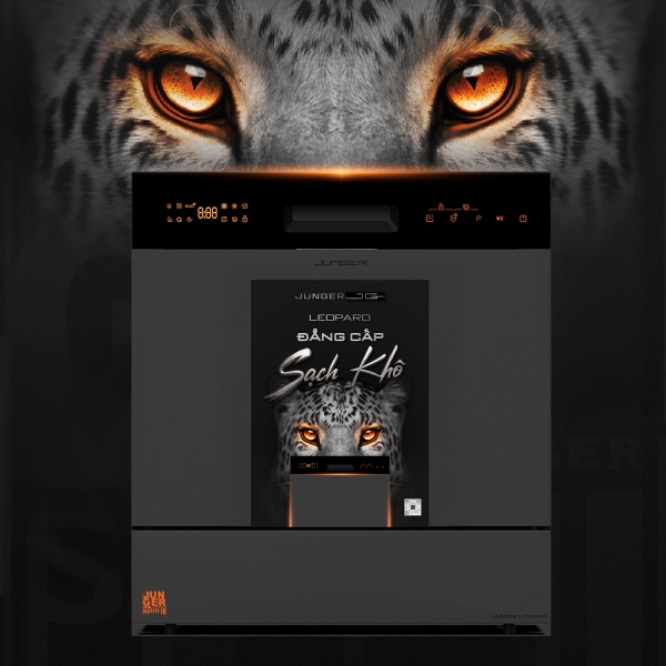Máy rửa bát Junger JG Leopard DWJ-136-VG 