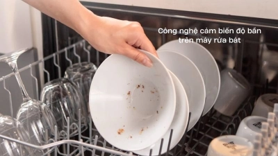 Tìm hiểu về công nghệ cảm biến độ bẩn trên máy rửa bát