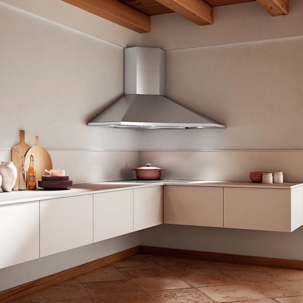 Máy hút mùi hút mùi góc tường là gì - Có nên mua không?